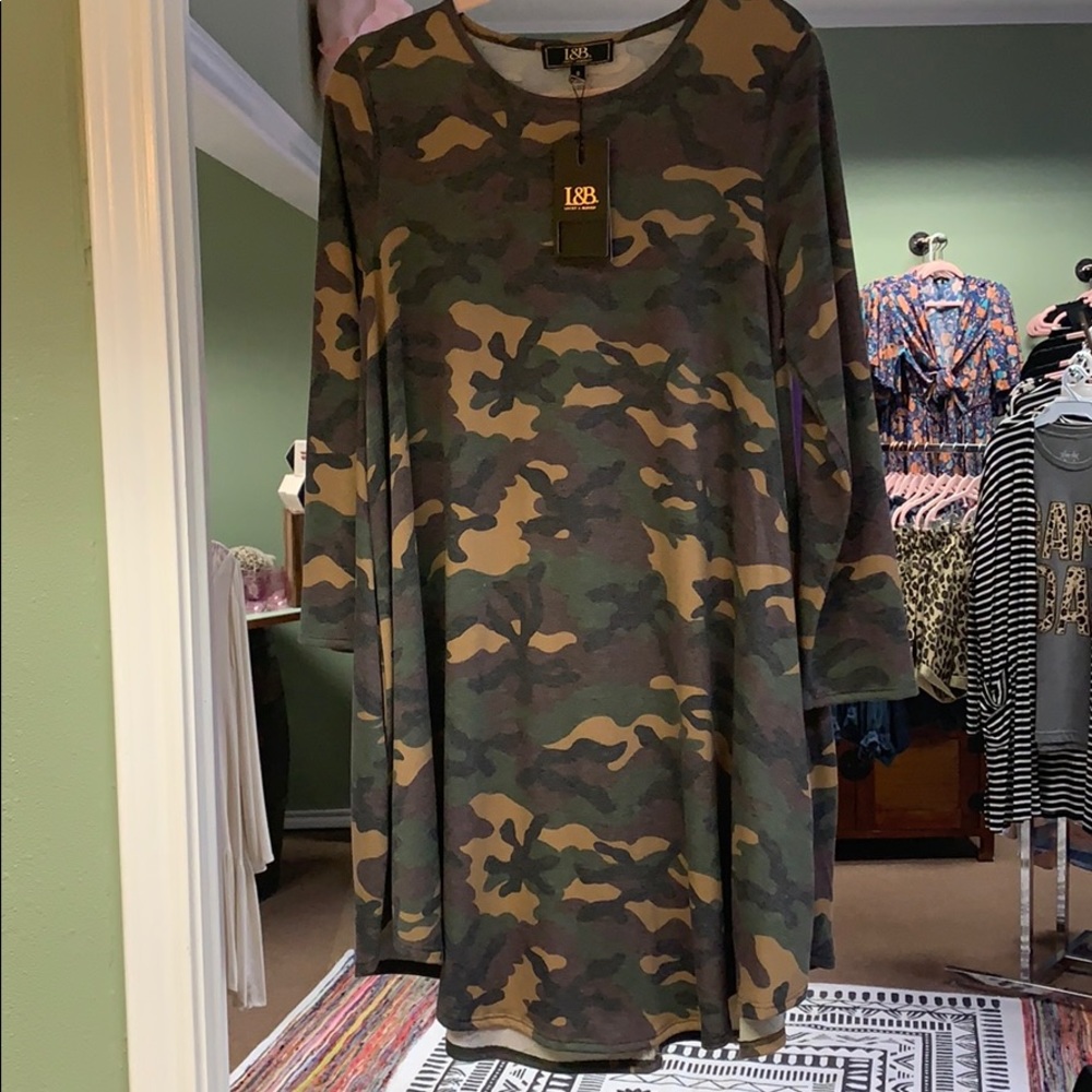 L&B camo pocket dress